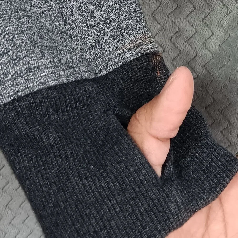 LULULEMON Karmacollected Jacket Heathered Speckled Black Women's 8 Zip Collared
